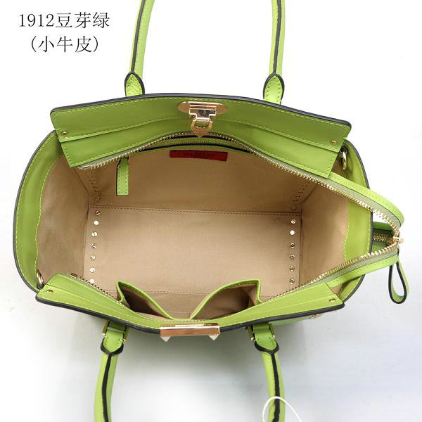 2014 Valentino Garavani rockstud double handle bag 1912 green on sale - Click Image to Close